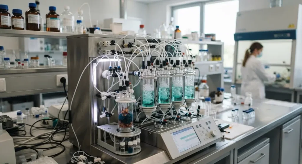Sinteza u čvrstoj fazi temelj je proizvodnje istraživačkih peptida.