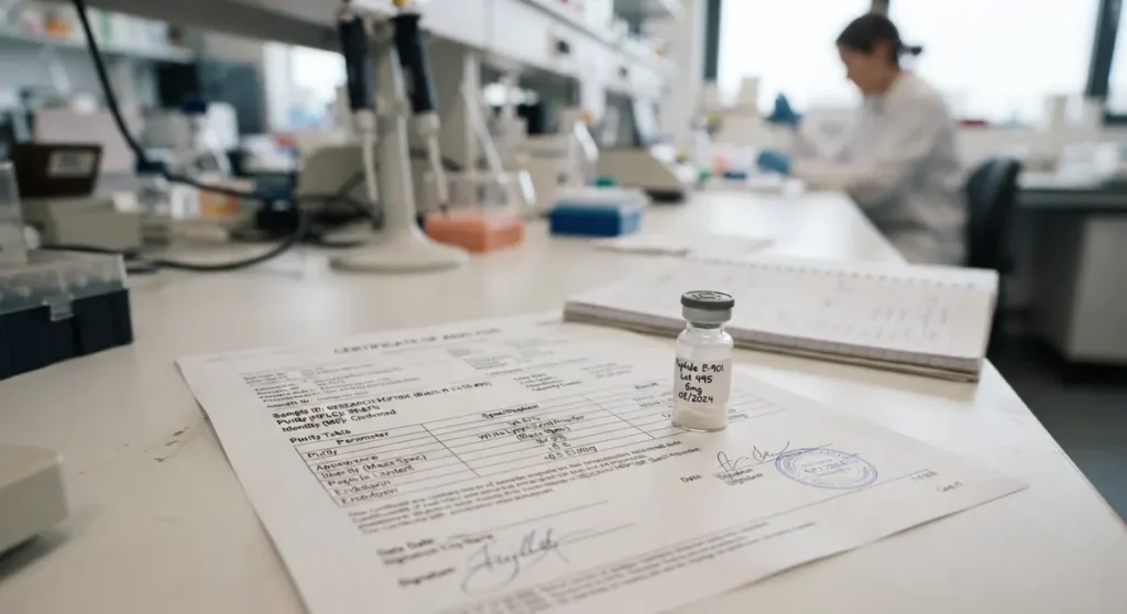 Certifikat analize (coa) — Peptidi za mršavljenje u istraživačkom kontekstu